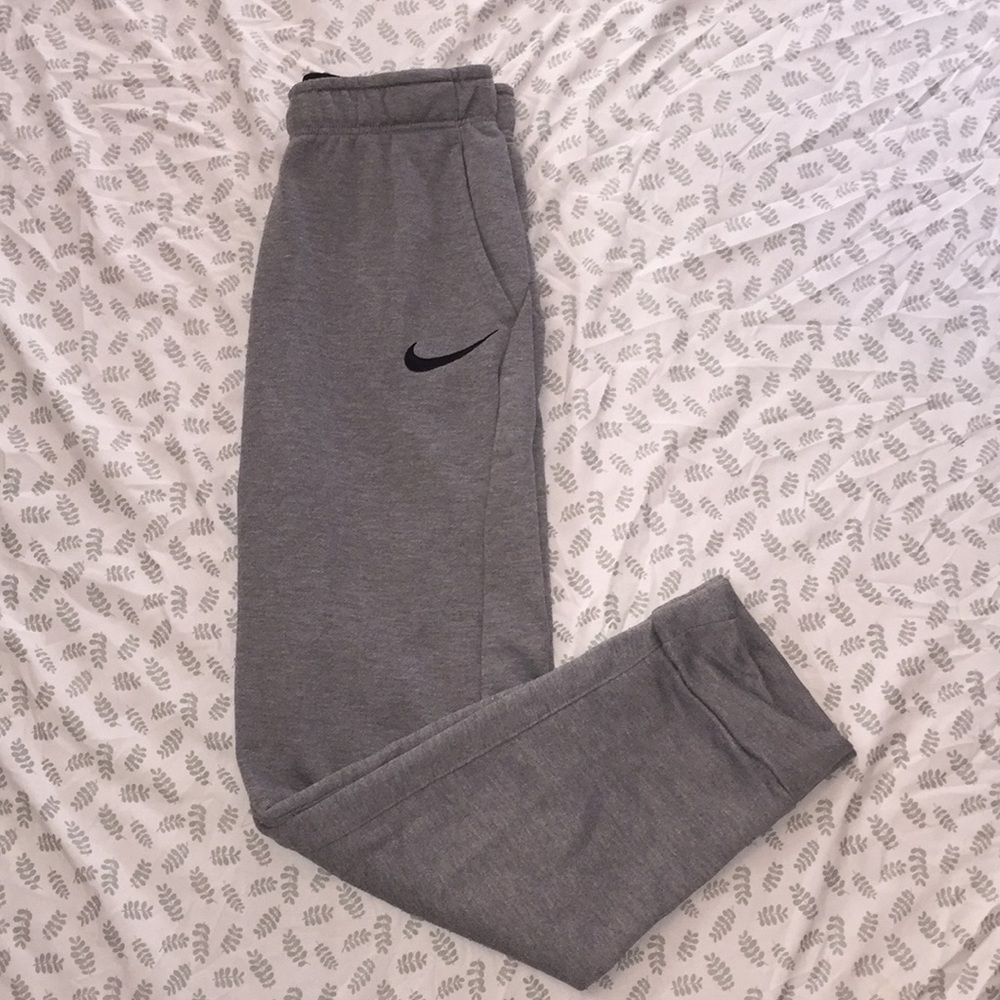 Gray Nike joggers